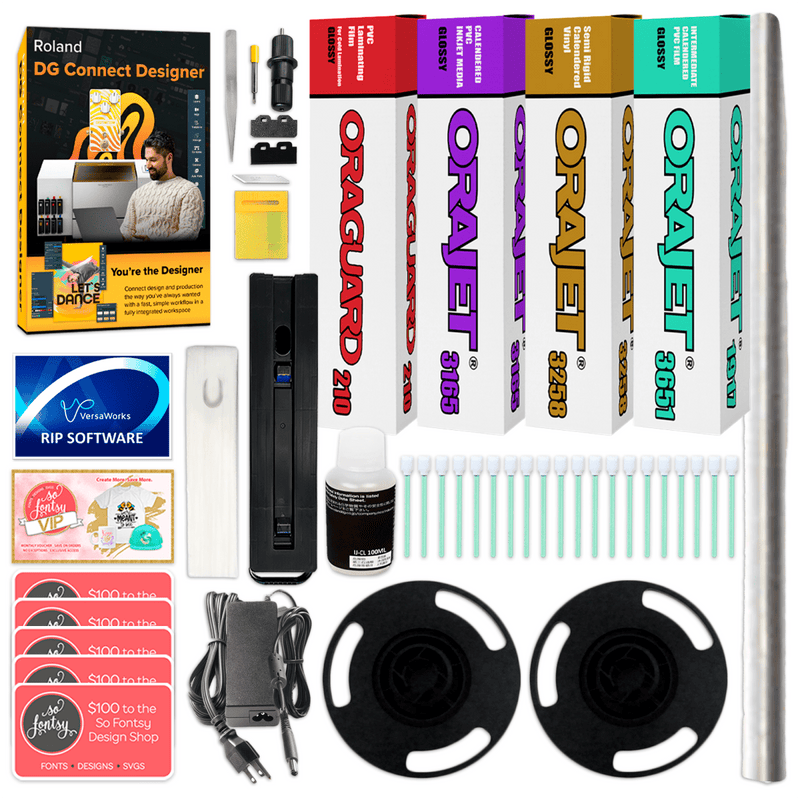 Roland VersaStudio BN2-30 Desktop 30" Eco-Solvent Printer & Cutter Bundle - Swing Design3