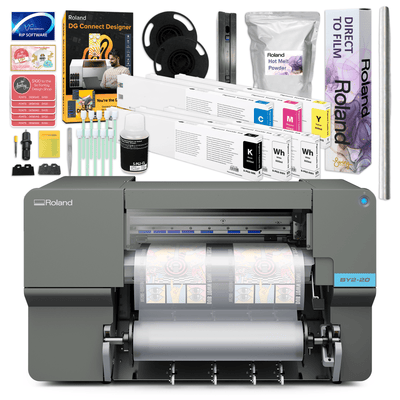 Roland VersaStudio BY2-20 DTF 20" Wide Roll Printer w/ Inks, Film & Powder 500 ml Ink Set Swing Design 3