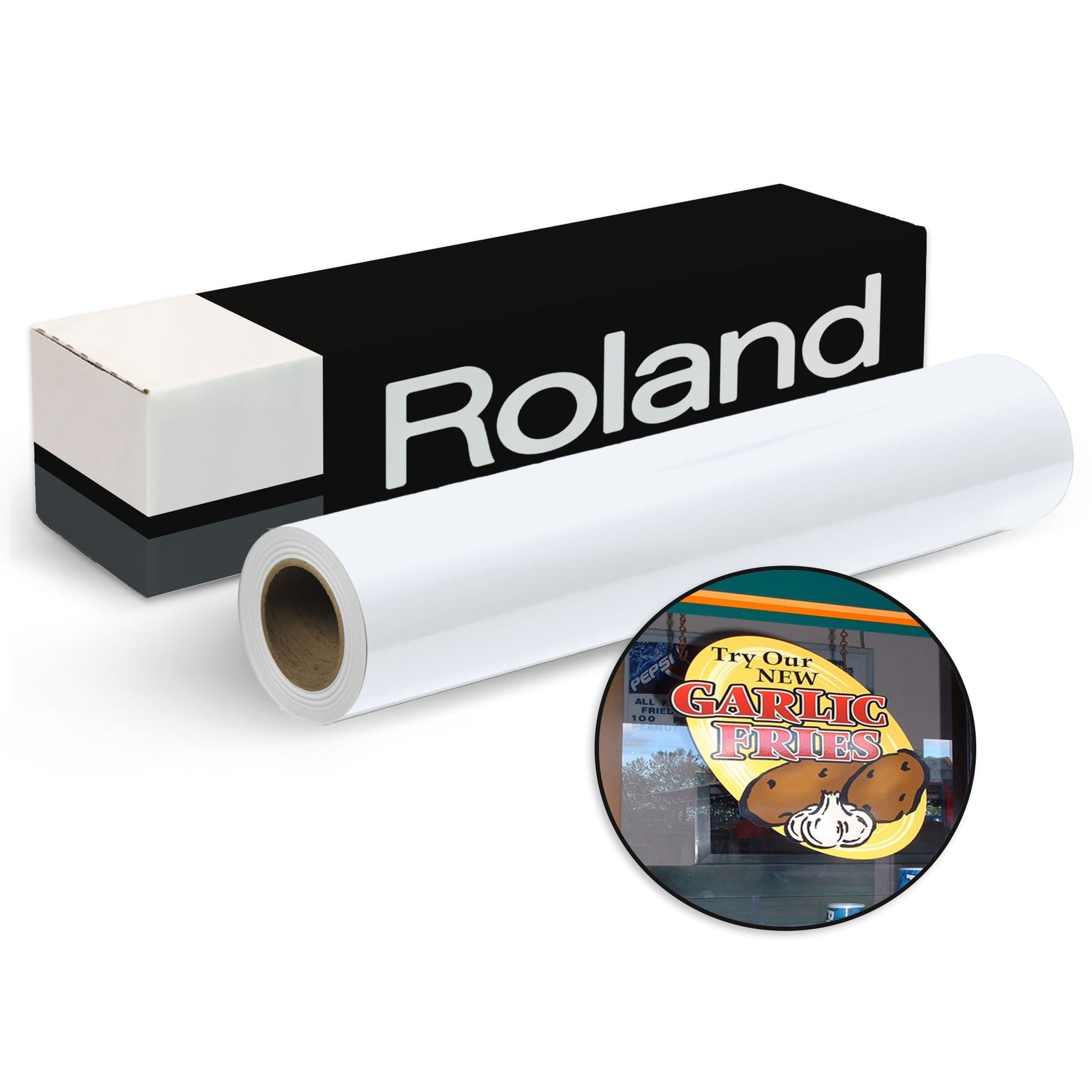 Roland White Static Cling - 20" x 50 FT Eco Printers Roland 