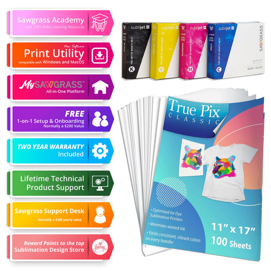 Sawgrass UHD Virtuoso SG1000 Sublimation Printer & Ink Bundle Sublimation Bundle Sawgrass 