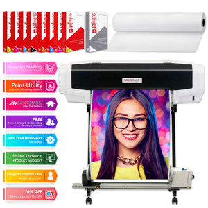 Sawgrass VJ 628 25" Sublimation Printer Bundle w/ Flex Inks, Stand, Take Up Reel Sublimation Bundle Sawgrass Sawgras VJ 628 Bundle 