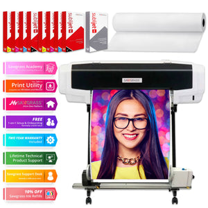 Sawgrass VJ 628 25" Sublimation Printer w/ Dual CMYK Inks, Take Up Reel, Stand Sublimation Bundle Sawgrass Sawgras VJ 628 Bundle 