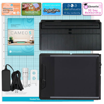 Silhouette Black Cameo 5 with Electrostatic Grip Mat Attachment Silhouette Bundle Silhouette 