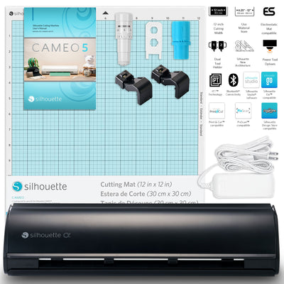 Silhouette Black Cameo 5α Alpha - 12" Vinyl Cutting Machine Silhouette Bundle Silhouette 