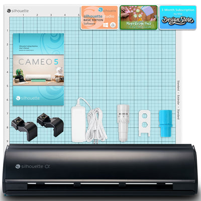 Silhouette Black Cameo 5α Alpha - 12" Vinyl Cutting Machine Silhouette Bundle Silhouette 