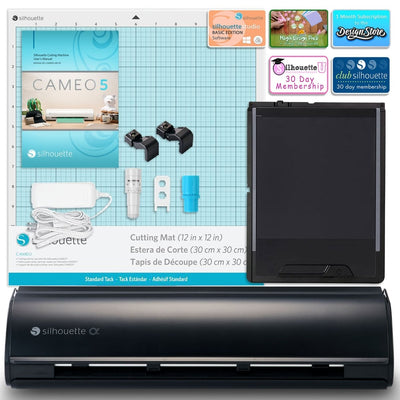 Silhouette Black Cameo 5α Alpha with Electrostatic Grip Mat Attachment - Swing Design1