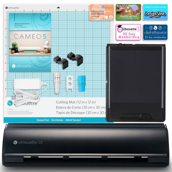 Silhouette Black Cameo 5α Alpha with Electrostatic Mat | Swing Design
