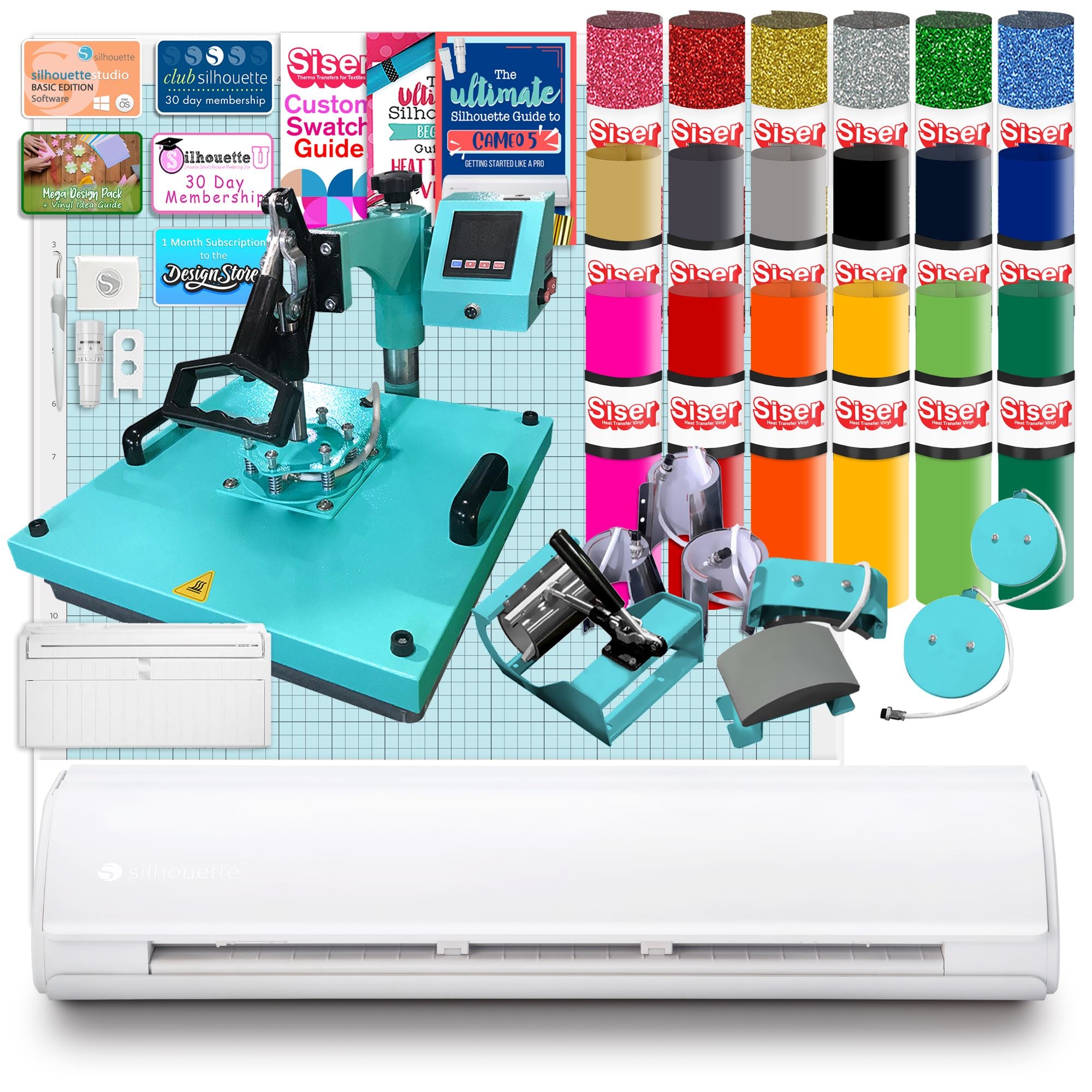 Silhouette Cameo 5 PLUS with Best Heat Press | Swing Design