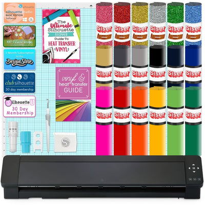 Silhouette Cameo 5 PRO MK-II Vinyl Cutter with T-Shirt Vinyl Bundle - Swing Design