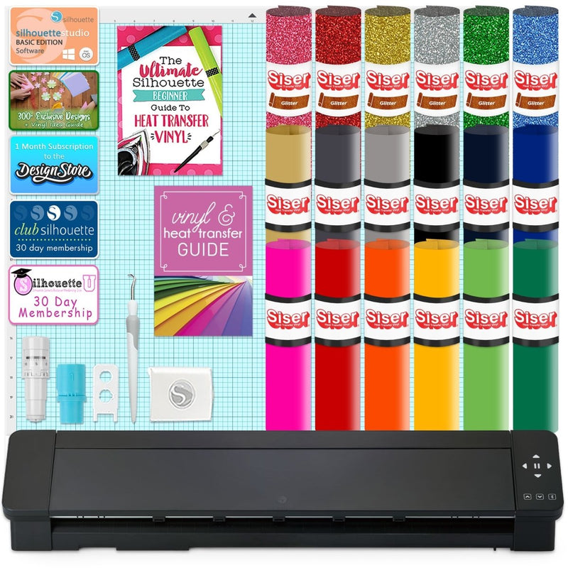 Silhouette Cameo 5 PRO MK-II Vinyl Cutter with T-Shirt Vinyl Bundle - Swing Design