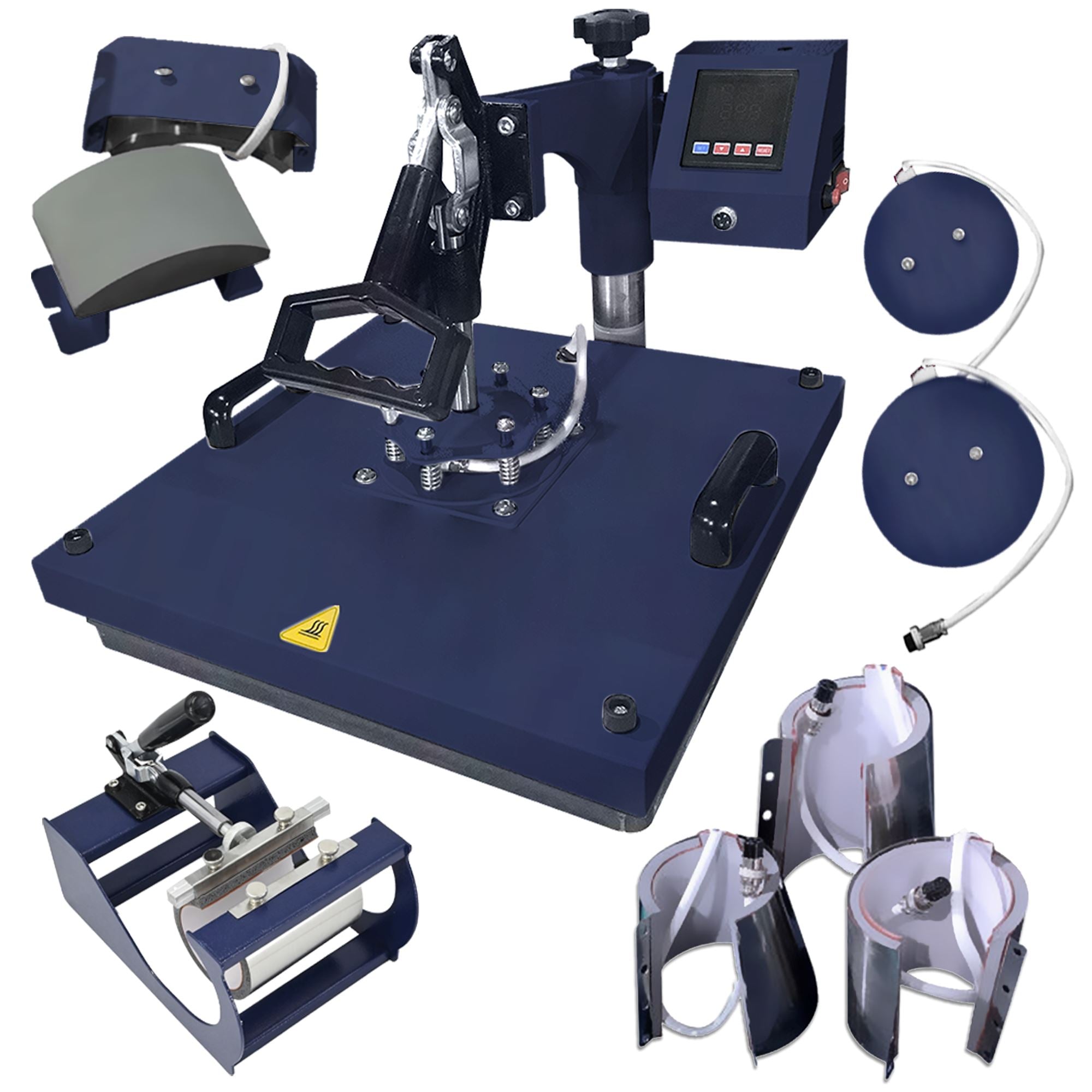 Silhouette Cameo 5 PRO MK-II with 8-in-1 Navy Heat Press & Siser HTV Silhouette Bundle Silhouette 