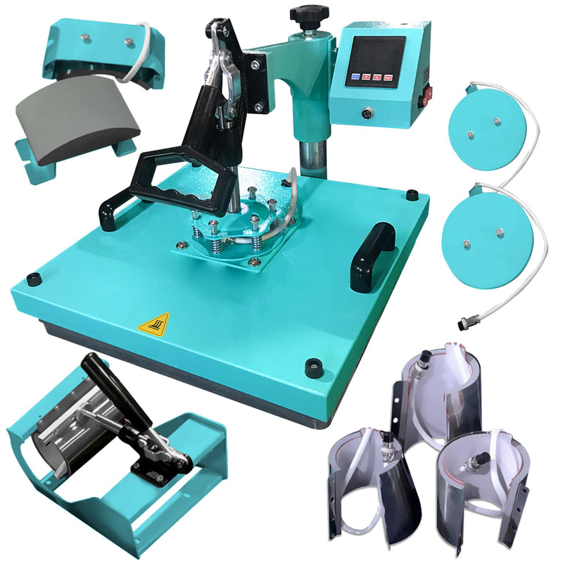 Silhouette Cameo 5 PRO MK-II with 8-in-1 Turquoise Heat Press & Siser HTV Silhouette Bundle Silhouette 
