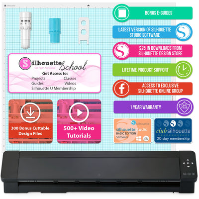 Silhouette Cameo 5 PRO MK-II with 8-in-1 Turquoise Heat Press & Siser HTV Silhouette Bundle Silhouette 
