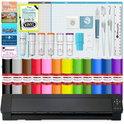 Silhouette Cameo PRO MK-II w/ Deluxe Blade &amp; Tool Pack, Mat Pack, Guides, Designs Silhouette Bundle Silhouette 