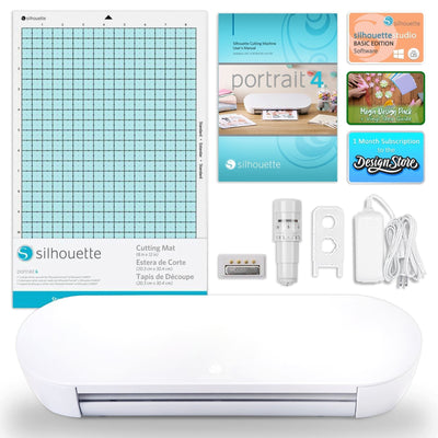 Silhouette Portrait 4 w/ 15" x 15" Turquoise Heat Press & Siser HTV Silhouette Bundle Silhouette 