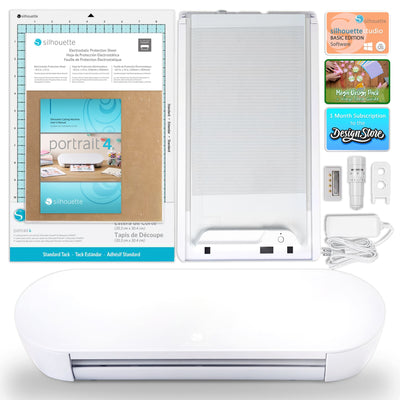 Silhouette Portrait 4 with Electrostatic Grip Mat Attachment Silhouette Bundle Silhouette 