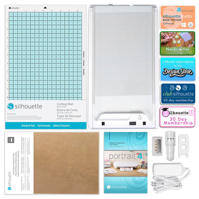 Silhouette Portrait 4 with Electrostatic Grip Mat Attachment Silhouette Bundle Silhouette 