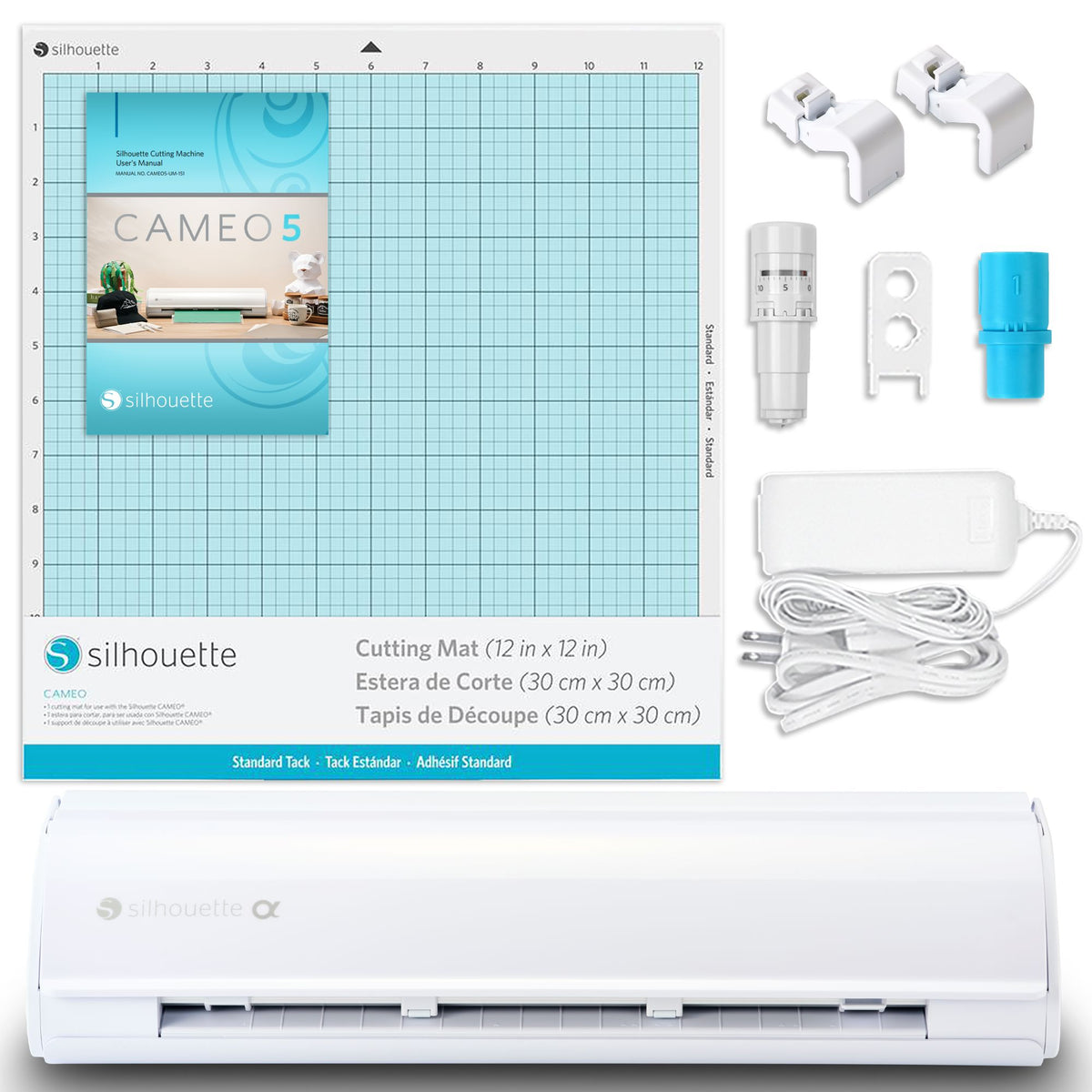 Silhouette White Cameo 5α Alpha - 12&quot; Vinyl Cutting Machine Silhouette Bundle Silhouette 