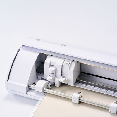 Silhouette White Cameo 5α Alpha w/ 8-in-1 Turquoise Heat Press & Siser HTV Silhouette Bundle Silhouette 