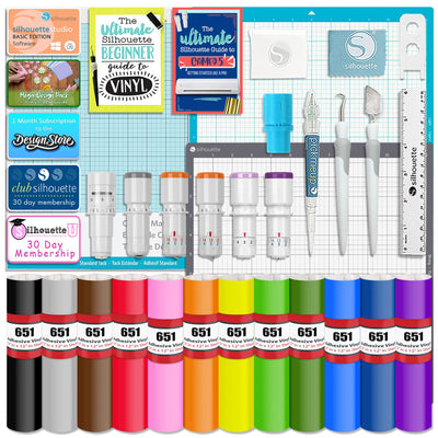 Silhouette White Cameo 5α Alpha w/ Deluxe Blade & Tool Pack, Mat Pack, Guides Silhouette Bundle Silhouette 