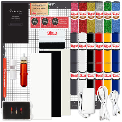 Siser Romeo Deluxe Easyweed Heat Transfer (HTV) Bundle w/ 8-in-1 Heat Press Siser Bundles Siser 