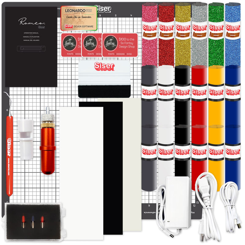 Siser Romeo Deluxe Easyweed Heat Transfer (HTV) Bundle w/ 8-in-1 Heat Press Siser Bundles Siser 