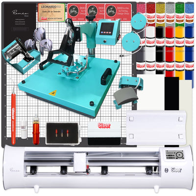Siser Romeo Deluxe Easyweed Heat Transfer (HTV) Bundle w/ 8-in-1 Heat Press Siser Bundles Siser 