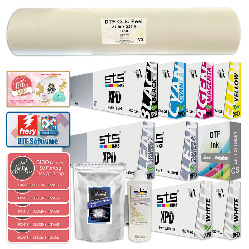 STS Direct to Film (DTF) XPD-724 Printer Bundle - 24" DTF Bundles STS Inks 