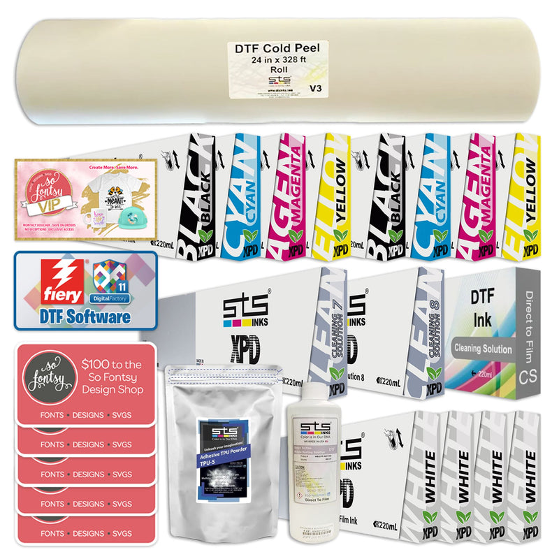 STS XPD-724 24" Direct to Film (DTF) Printer w/ Roll Shaker & Oven Bundle DTF Bundles STS Inks 