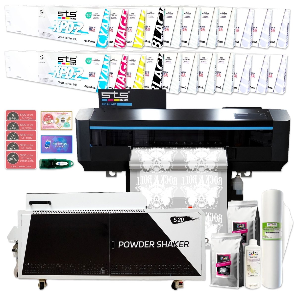 STS XPD-9242D DTF Printer & Shaker | Swing Design