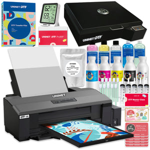 Uninet 100 Direct To Film A3+ Sheet Printer, Training, Supplies & 13” x 19” Oven DTF Bundles UniNET 