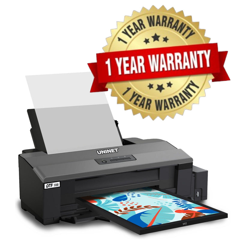 Uninet 100 Direct To Film A3+ Sheet Printer, Training, Supplies & 13” x 19” Oven DTF Bundles UniNET 