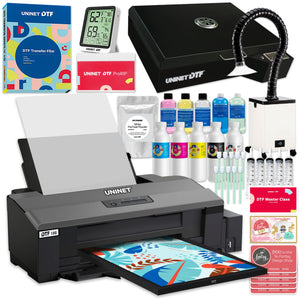 Uninet 100 Direct To Film A3+ Sheet Printer w/Training, 13”x 19” Oven, Filter DTF Bundles UniNET 