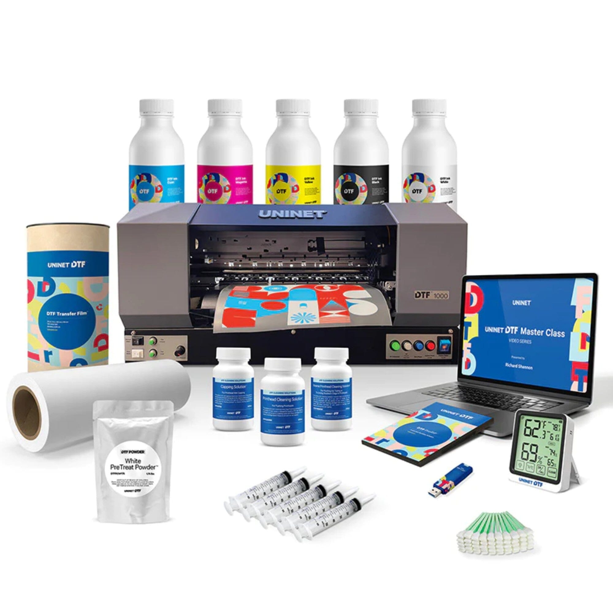 Uninet 1000 Direct To Film (DTF) 13" Printer & Training w/ A3+ Oven w/ Purifier DTF Bundles UniNET 