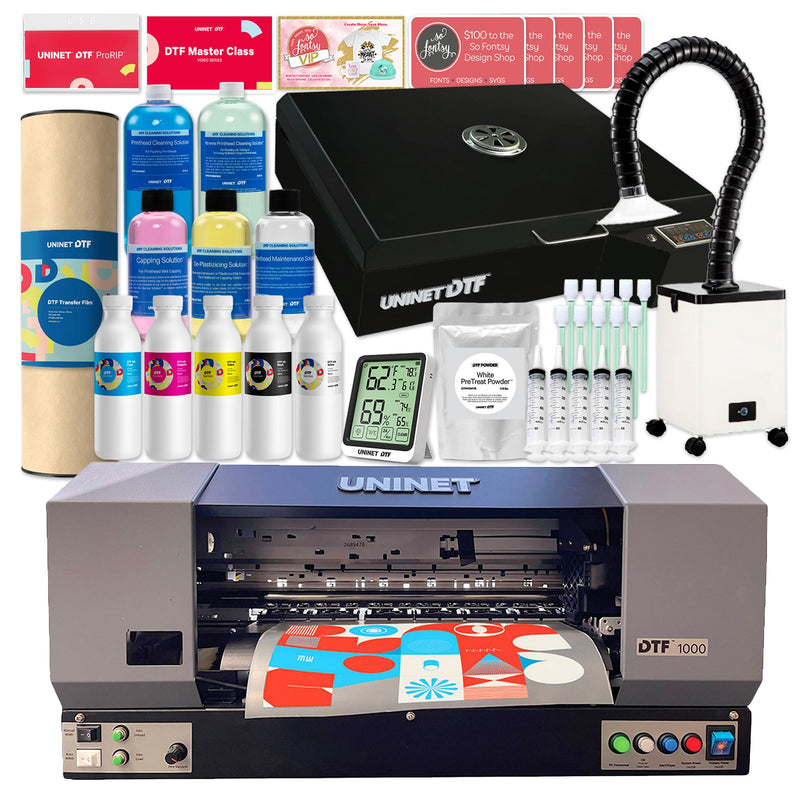 Uninet 1000 Direct To Film (DTF) 13" Printer w/ Training, 13" x 19" Oven, Filter DTF Bundles UniNET 