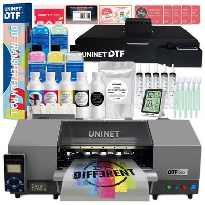 Uninet 1200 Direct To Film (DTF) 13" Printer &amp; Training w/ A2+ Oven w/ Purifier - Swing Design1