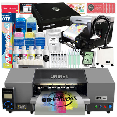 Uninet 1200 Dual Head 13" DTF Printer &amp; Training Production Bundle DTF Bundles UniNET 