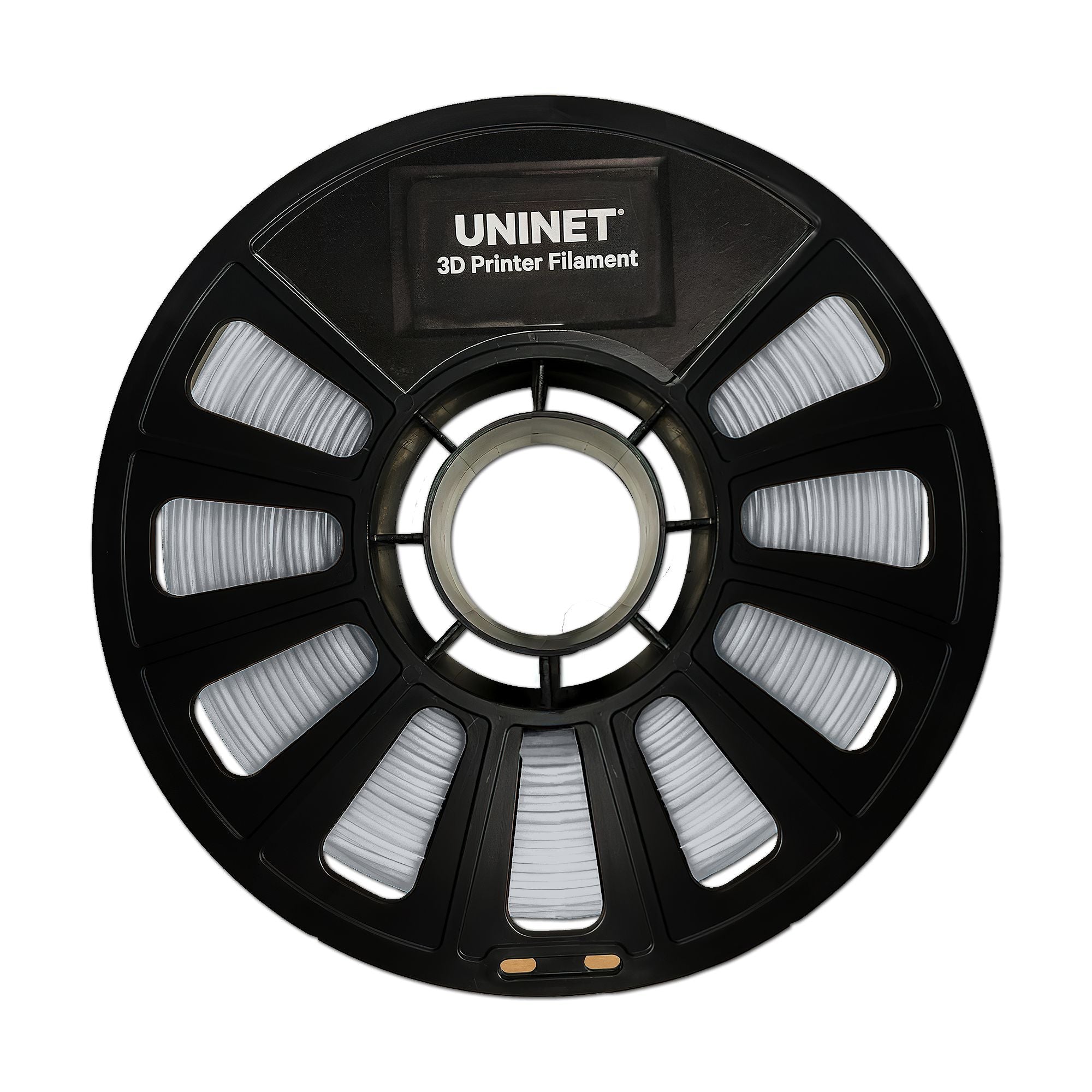 Uninet 1.75mm PLA+ 3D Filament With Reusable Spool 3D Printer UniNET Silver 