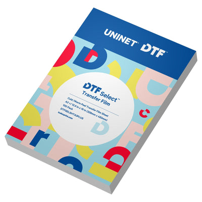 Uninet DTF Select Warm/Cold Peel Transfer Film 12.9" x 19" - 100 Sheets DTF UniNET 
