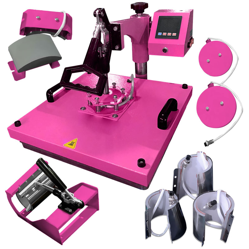 Uninet IColor 340 Apparel PLUS Transfer Printer w/ 8-in-1 Heat Press & Media Uninet Bundle UniNET 