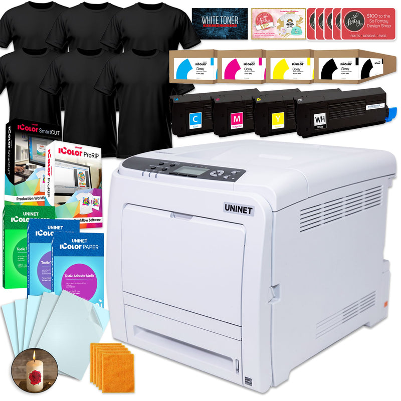Uninet IColor 340 Apparel PLUS Transfer Printer with Waterslide Bundle Uninet Bundle UniNET 