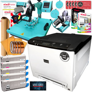 Uninet IColor 560 Business Bundle w/ 8-in-1 Heat Press, Media, $1044 Software Uninet Bundle UniNET 