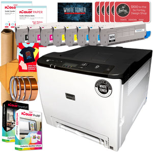 Uninet IColor 560 White Transfer Printer Double Toner Bundle, $1044 Software Uninet Bundle UniNET 