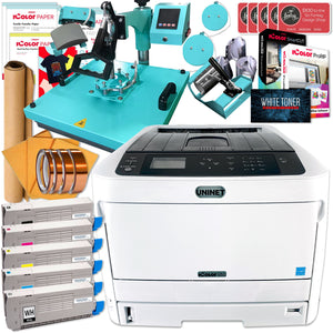 Uninet IColor 650 Business Bundle w/ 8-in-1 Press, Media, $1044 Software Uninet Bundle UniNET Icolor 650 Bundle w/ Turquoise Heat Press 