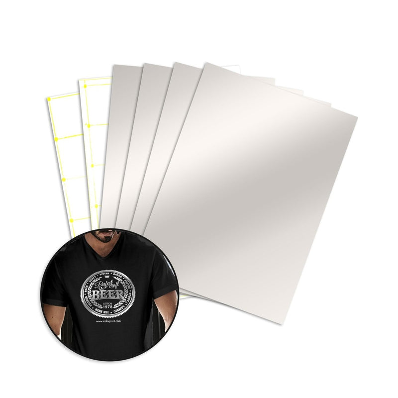 Uninet iColor Presto! 2 Step Metallic Silver Media & Adhesive - 8.27 in x 11.69 in - Swing Design1