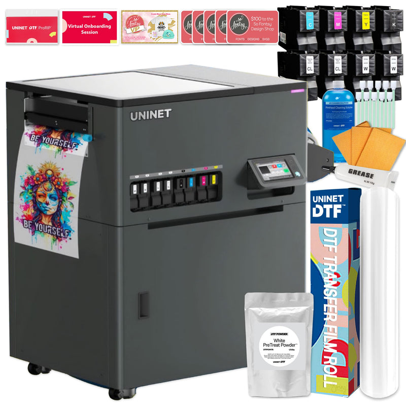 Uninet Xpress 8 Head DTF Printer w/ Inline Slim Shaker Bundle - 17 in DTF Bundles UniNET 
