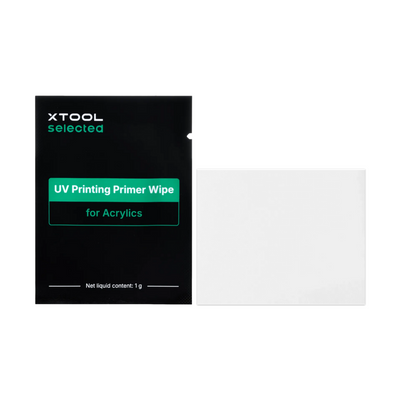 xTool UV Printing Primer Wipes for Acrylic, O1 Omni Printer, 50 Pack