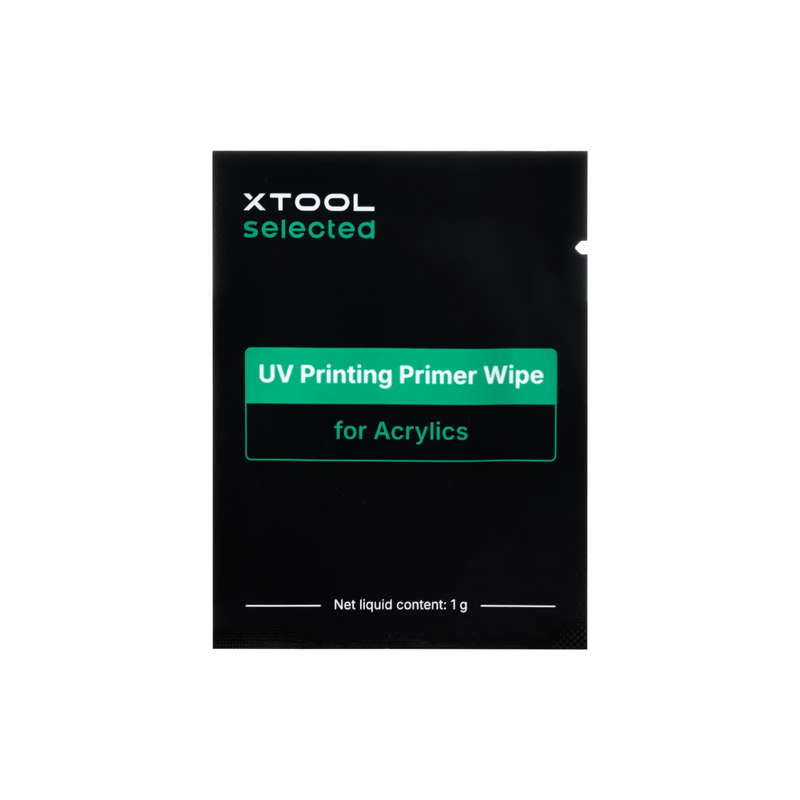 xTool UV Printing Primer Wipes for Acrylic, O1 Omni Printer, 50 Pack