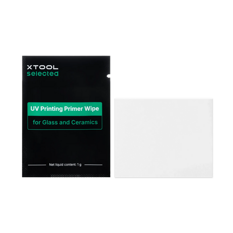 xTool UV Printing Primer Wipes for Glass and Ceramics, O1 Omni Printer, 50 Pack