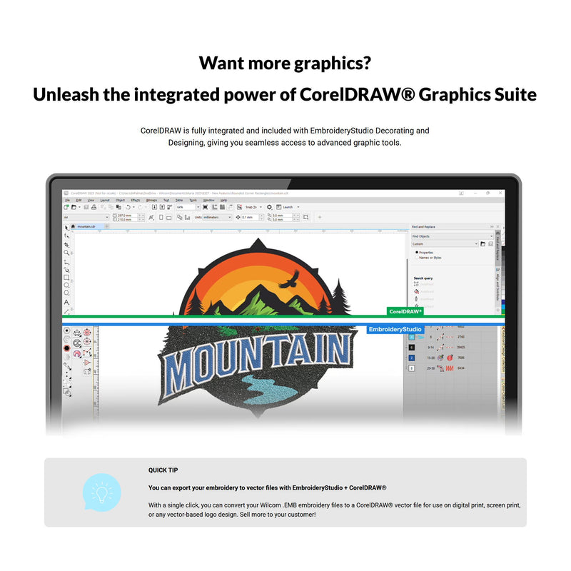 Wilcom EmbroideryStudio Decorating & Digitizing Software 2026 Full License Software Wilcom 